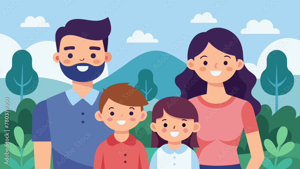 happy family vector illustration happy family vector illustration