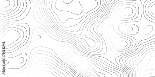 Topographic map curves geographic line map pattern .panorama view gray color wave curve lines .geographic mountain relief abstract grid .the concept map of a conditional geography map background . photo