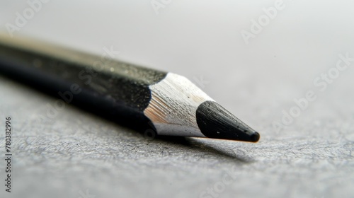 Graphite pencil tip in a high-detail close-up illustrating art and drawing instrument creativity