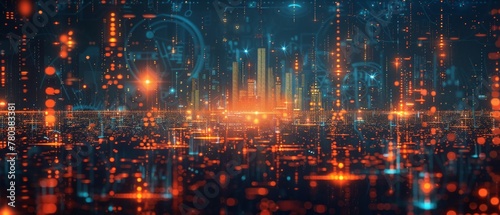 Wallpaper Mural Edge computing visualized in digital art Torontodigital.ca