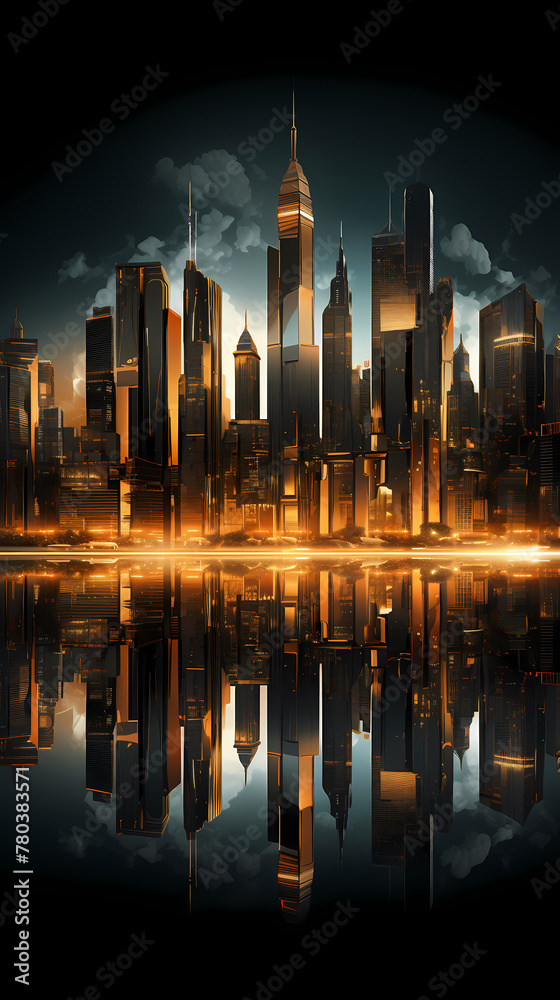 Fototapeta premium Future Internet financial technology background