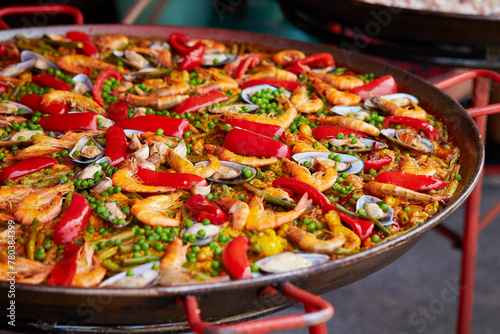 A dish of rice  meat  seafood  etc. stir-fried together in a frying pan 