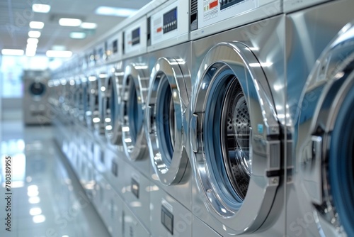 laundry area home interior design clean and clear empty space day light,Created with Generative AI Technology.