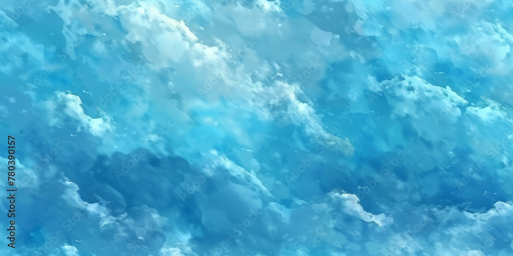 Obraz premium Abstract blue watercolor, blue teal watercolor paint, banner