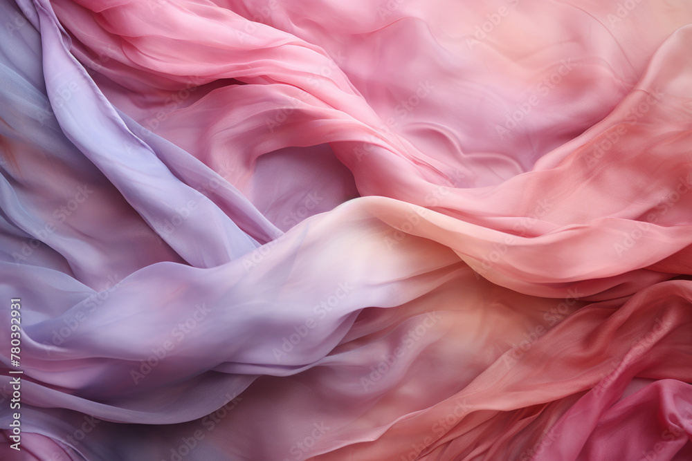 Obraz premium toned random stirring of textile cloth in water with pastel colours