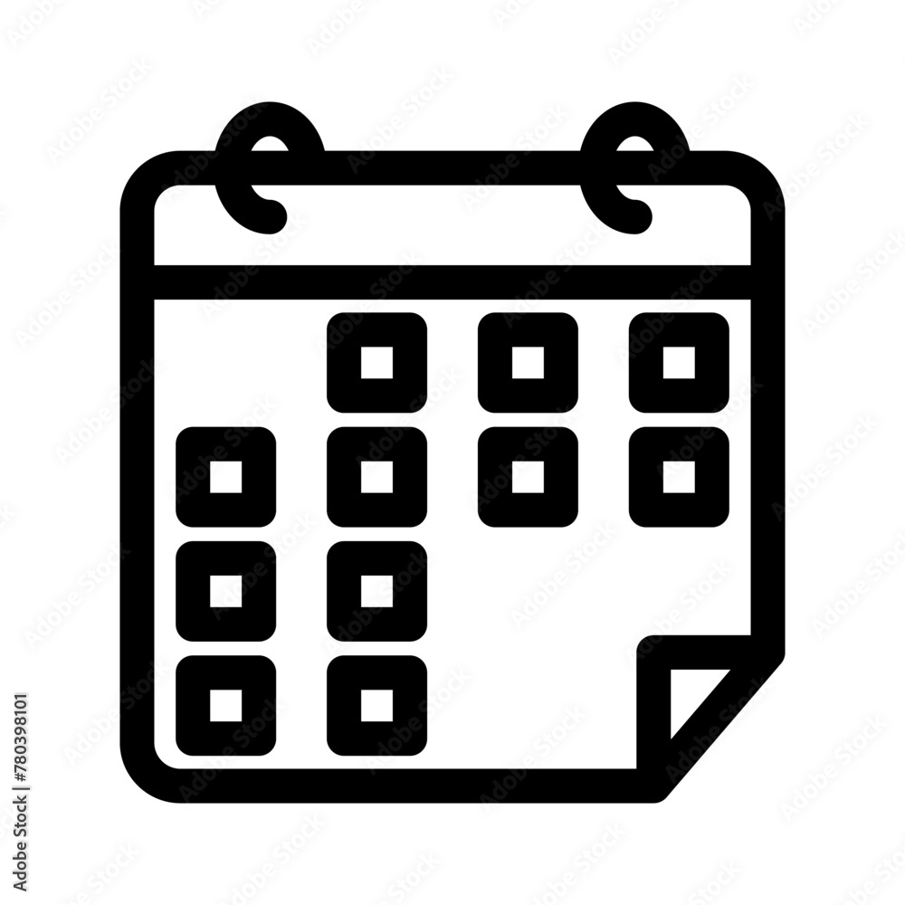 calender icon or logo isolated sign symbol vector illustration - high quality black style vector icons calender icon or logo isolated sign symbol vector illustration - high quality black style vector icons