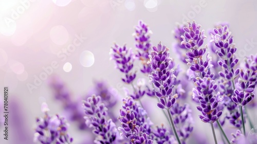 Lavender flowers in bloom showcasing purple beauty and aromatic freshness in nature