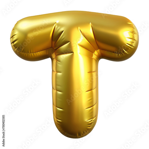 Gold plastic ballon letter 