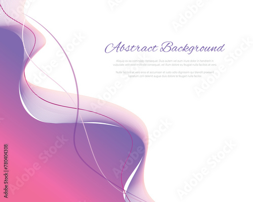 Modern bright colors abstract swirl curve lines flowing background