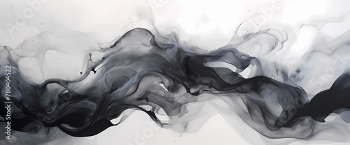 Close-up view captures the dynamic movement of marble ink, crafting a mesmerizing abstract tableau.