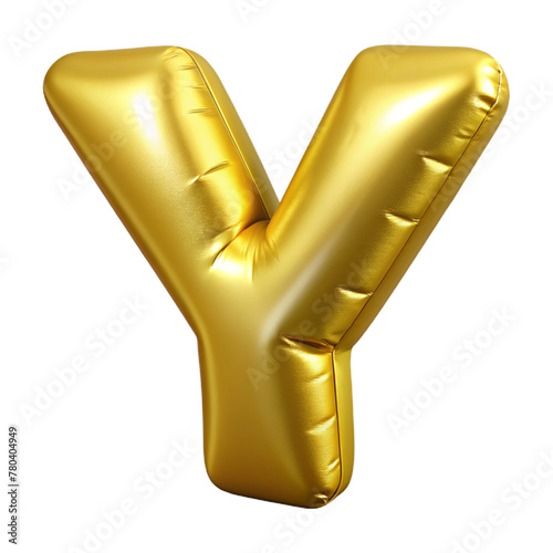 Gold plastic ballon letter 