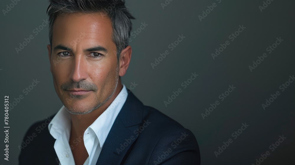 Distinguished Gentleman in Navy Suit Distinguished Gentleman in Navy Suit