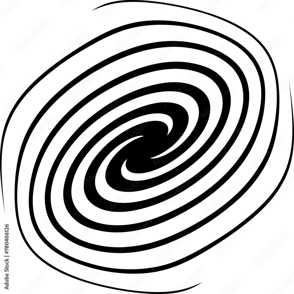 Abstract Spiral Lines Shape Ornament Abstract Spiral Lines Shape Ornament