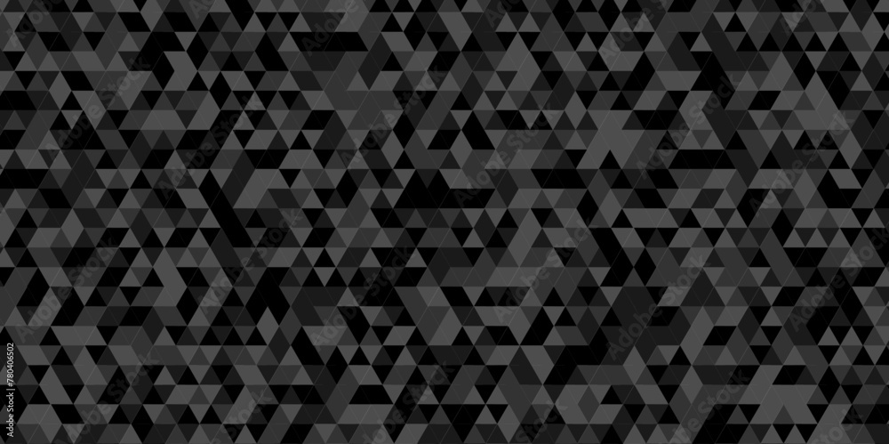 Vector geometric seamless technology gray and black transparent triangle background. Abstract digital grid light pattern black Polygon Mosaic triangle Background, business and corporate background. Vector geometric seamless technology gray and black transparent triangle background. Abstract digital grid light pattern black Polygon Mosaic triangle Background, business and corporate background.
