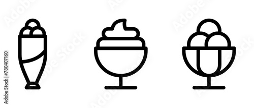 dessert icon or logo isolated sign symbol vector illustration - high quality black style vector icons