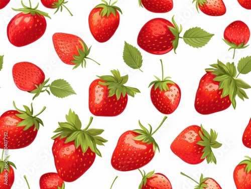 strawberry seamless pattern 
