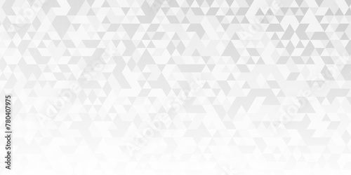 Vector geometric seamless technology gray and white triangle background. Abstract digital grid light pattern gray Polygon Mosaic triangle Background, business and corporate background.