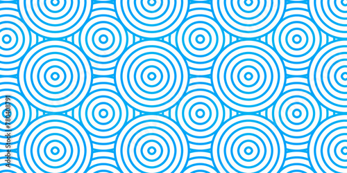 Overlapping Pattern Minimal diamond geometric waves spiral transparent and abstract circle wave line. blue seamless tile stripe geometric create retro square line backdrop pattern background.