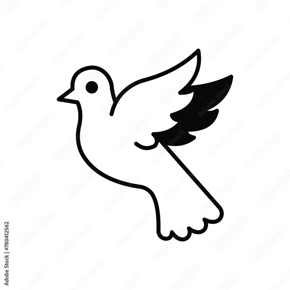 Dove vector icon Dove vector icon