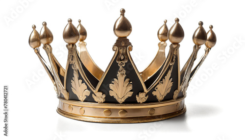 Crown isolated on white background, cutout