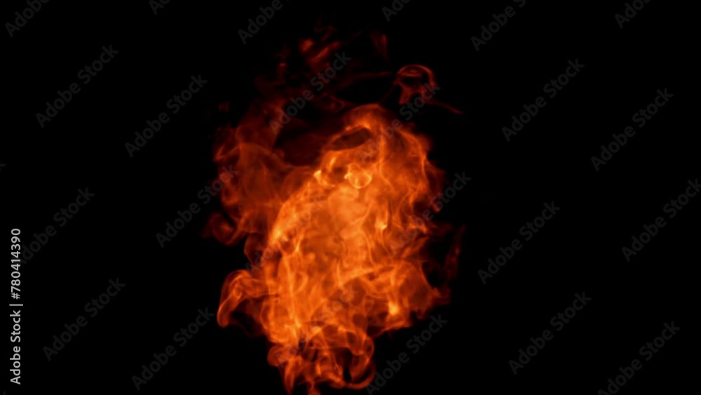 Super slow motion flames on black background. High quality FullHD footage Super slow motion flames on black background. High quality FullHD footage