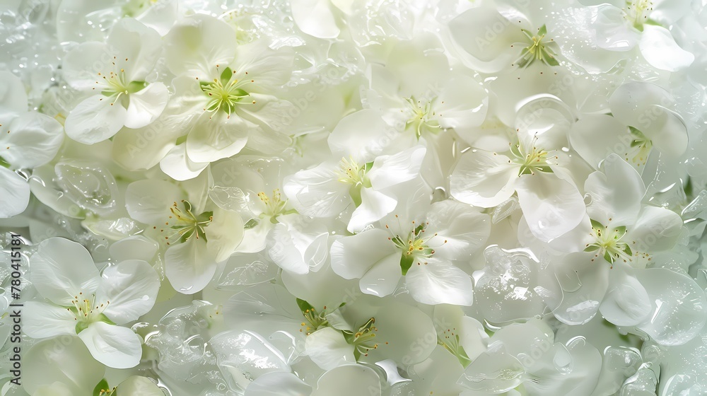 white and green crab apple flowers are on a window background poster white and green crab apple flowers are on a window background poster
