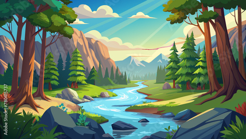 natural background vector illustration 