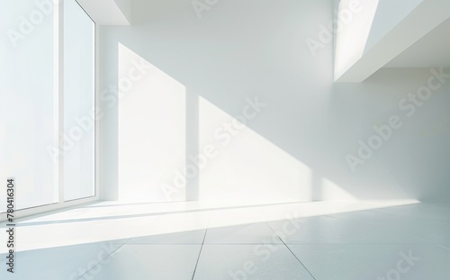 Time background of white room window