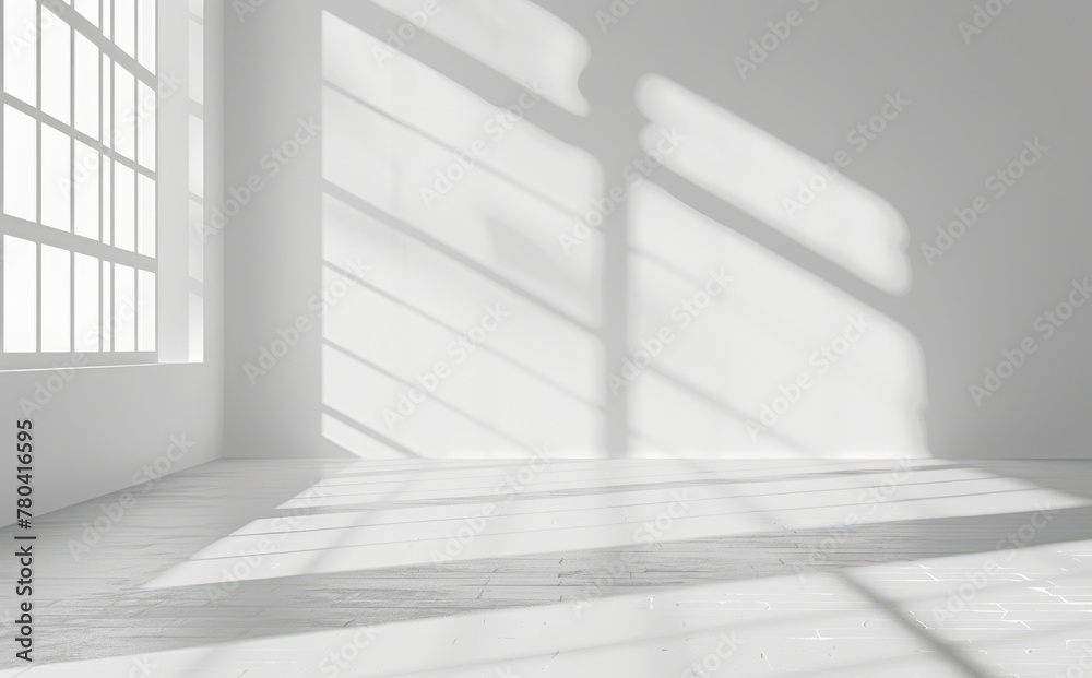 Obraz premium Time background of white room window