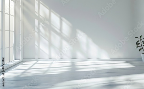 Time background of white room window