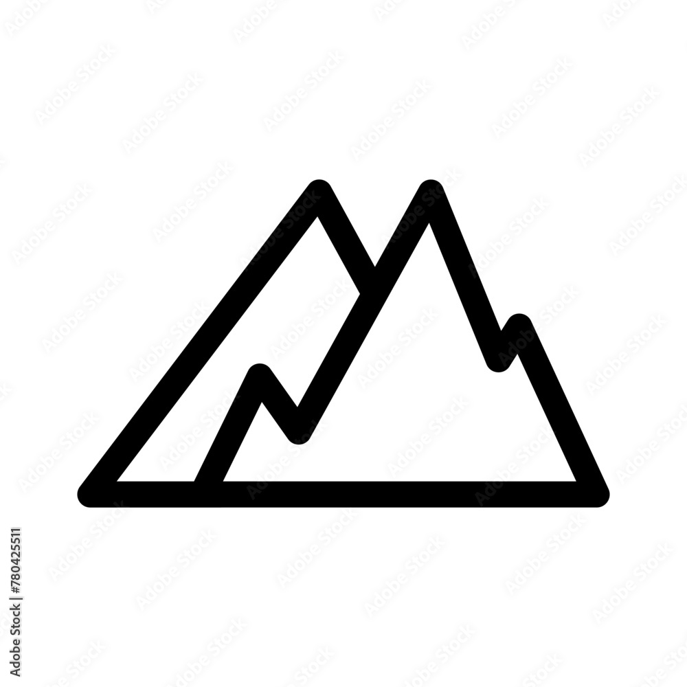 mountain icon or logo isolated sign symbol vector illustration - high quality black style vector icons mountain icon or logo isolated sign symbol vector illustration - high quality black style vector icons
