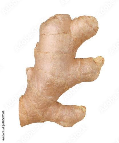 Close-up, Fresh ginger rhizome isolated, transparent PNG, PNG format, cut out