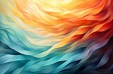 AI generated illustration of a vibrant abstract background featuring a wavy line pattern
