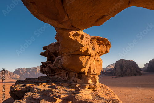 Sunrise at the Little Bridge in Wadi Rum, Jordan