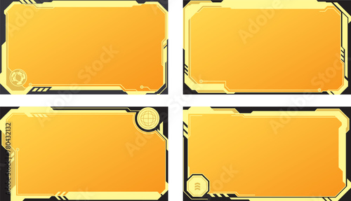 インターフェイスフレーム枠セット