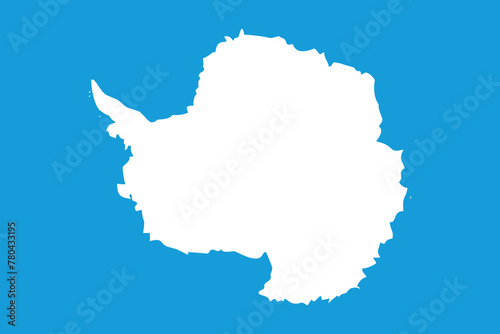 Vector illustration of the flat flag of Antartica 