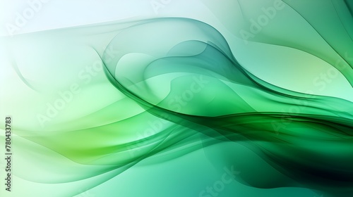 Flowing Pastel Green Smoke Gradient for Aesthetic Minimalist Backdrop