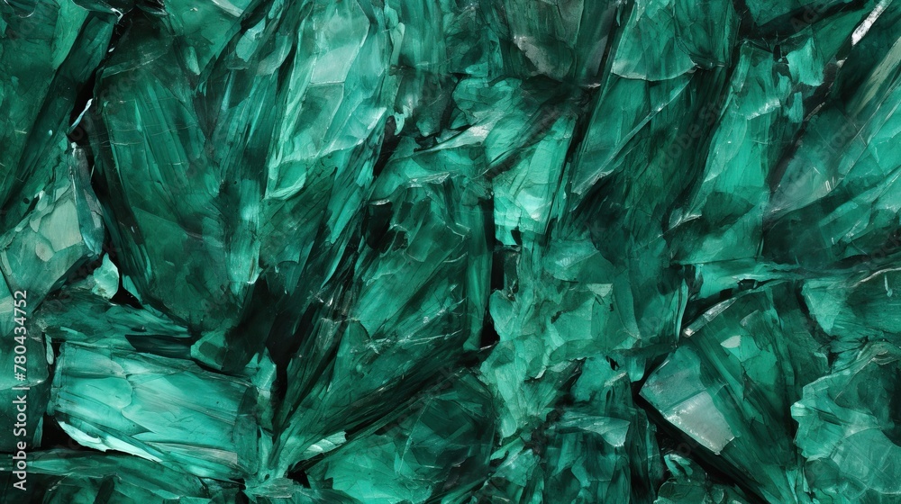 Green abstract rough sharp edges texture background, AI-generated. Green abstract rough sharp edges texture background, AI-generated.