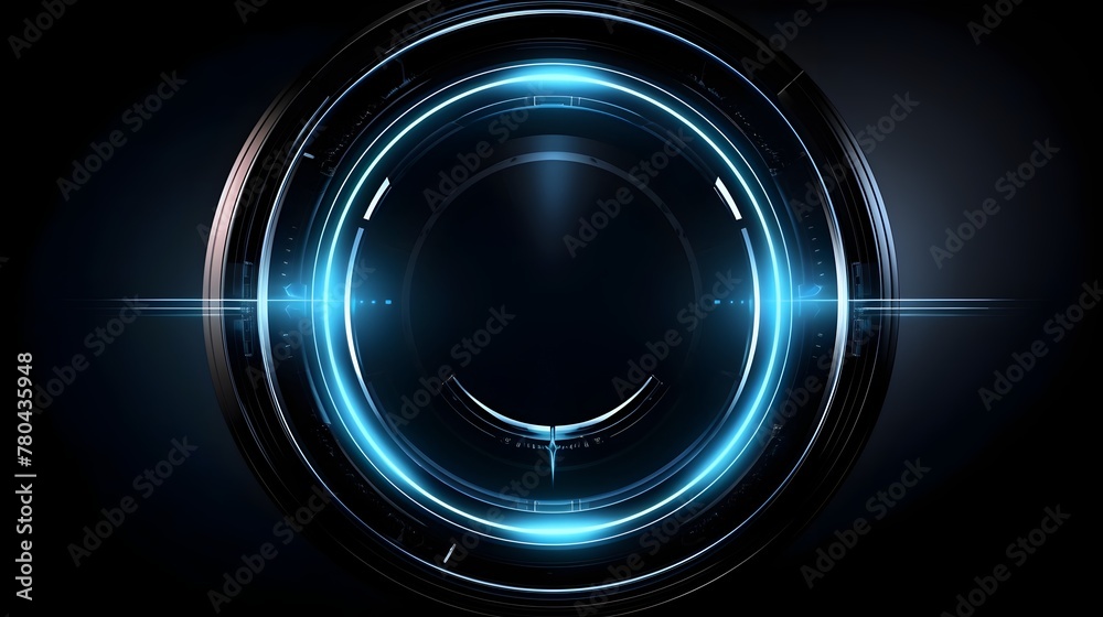 Futuristic Holographic Portal Showcasing Innovative Digital Technology Interface Futuristic Holographic Portal Showcasing Innovative Digital Technology Interface