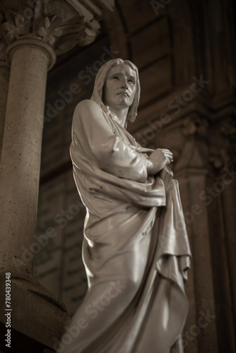 Statue of Saint John the Evangelist - Cathedral of Our Lady of Lourdes - Immaculate conception - France © Mona Elkhazen