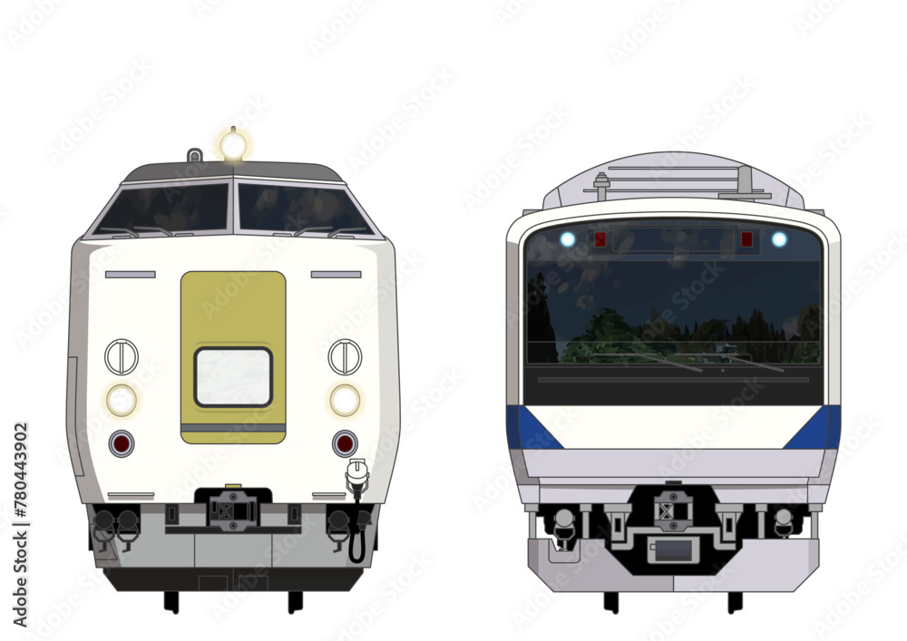 茨城の列車No.7_485系300番台 / E531系_Japanese Railroad Cars in 茨城の列車No.7_485系300番台 / E531系_Japanese Railroad Cars in
