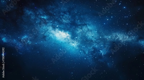 Beautiful night sky with stars and milky way, starry background © EnelEva