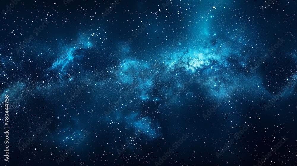 Naklejka premium Beautiful night sky with stars and milky way, starry background