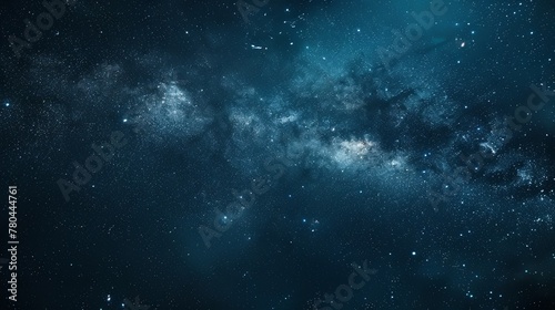 Beautiful night sky with stars and milky way  starry background