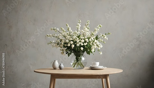 flowers in a vase on the table