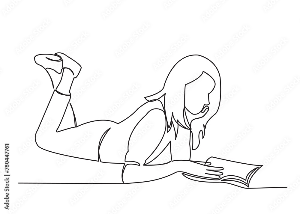 the girl is reading a book02 the girl is reading a book02