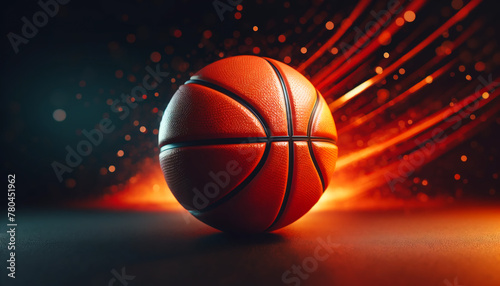 basketball ball in the dark © BestSong