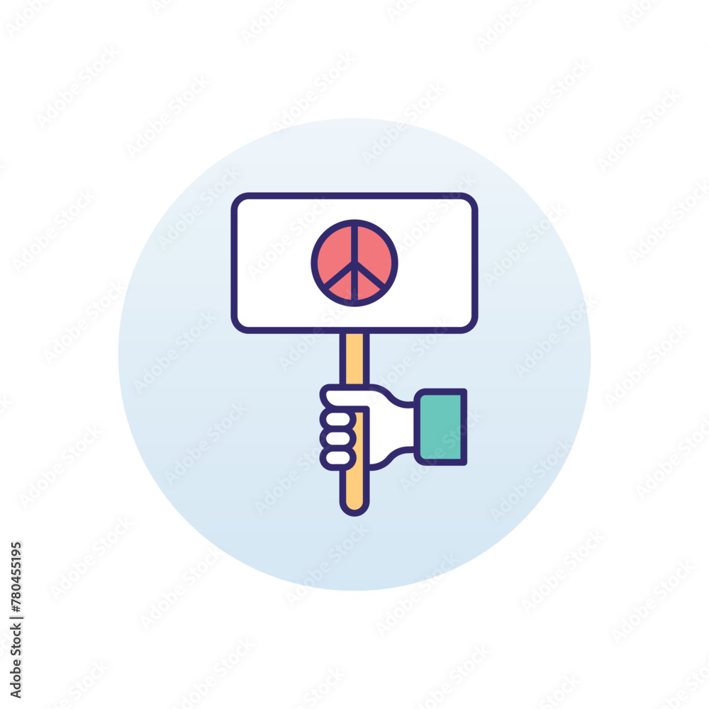 Activist vector icon Activist vector icon