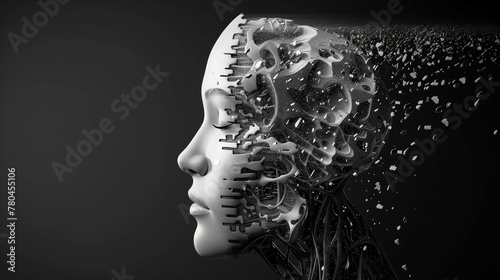 Conceptual Image of Artificial Intelligence and Humanity