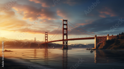 Golden gate bridge in San Fransisco photo